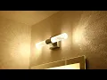 Installing The METWET Chrome LED Bathroom Light Fixture
