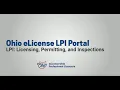 Ohio Real Estate eLicense LPI Portal Introduction