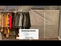 Instructions on Mainstays Extra Wide Clothes Closet