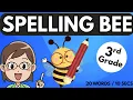 3rd Grade Spelling Bee Challenge Fun Words for Kids to Spell