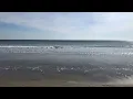 Tide coming in at North Hampton Beach NH