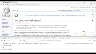 The history object in JavaScript