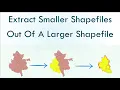 How to Extract Smaller Areas From A larger Shapefile in QGIS