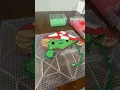 Cute frog playing the banjo Perler beads