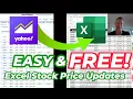 Excel Hack Stock Price Updates from Yahoo Finance Import Web Data