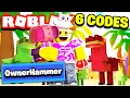 ALL 6 SECRET OWNER BANHAMMER CODES IN SIZZLING SIMULATOR Roblox
