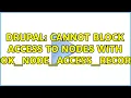 Drupal Cannot block access to nodes with hook - node