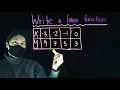 Write a Linear Function Given Table Values