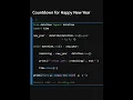 Python Program Countdown for Happy New Year