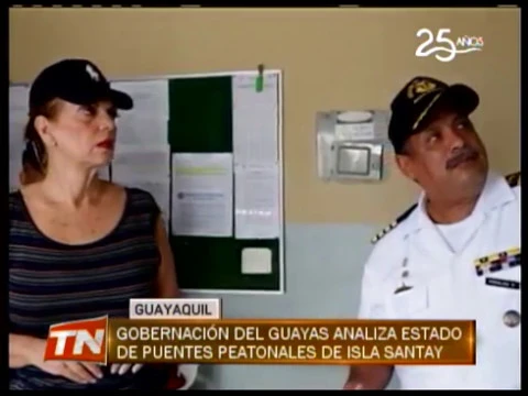 Gobernación del Guayas analiza estado de puentes peatonales de Isla Santay