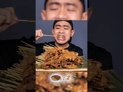Ditantang makan 201 tusuk sate