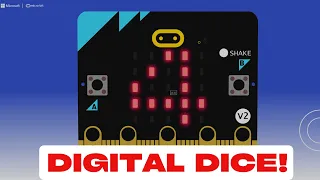 Digital Dice with Micro bit Shake to Roll Random Numbers