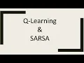 Q-Learning SARSA Reinforcement Learning INF8953DE Lecture - 5 Part