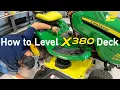 How to Level John Deere X380 Deck Most Overlooked Mower Maintenance Point