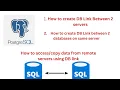 How to create DB Link in PostgreSQL Copy data from one database to another copy data from remote