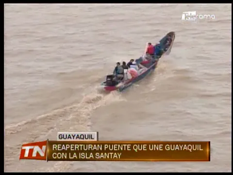 Reaperturan puente que une Guayaquil con la isla Santay