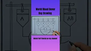 World Blood Donor Day Poster Drawing Blood Donation Drawing Blood Donation Awareness Drawing Easy 
