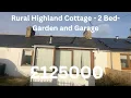 Charming Cottage Near Tain - Large Garden plus Garage - Sorry about the wind noise!!!