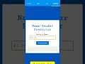 Create an Name Gender Prediction using Html CSS