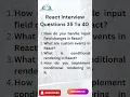 react js interview questions 35 To 40