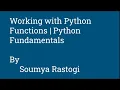 Python Fundamentals Identifiers Keyword Literals Operators Separators