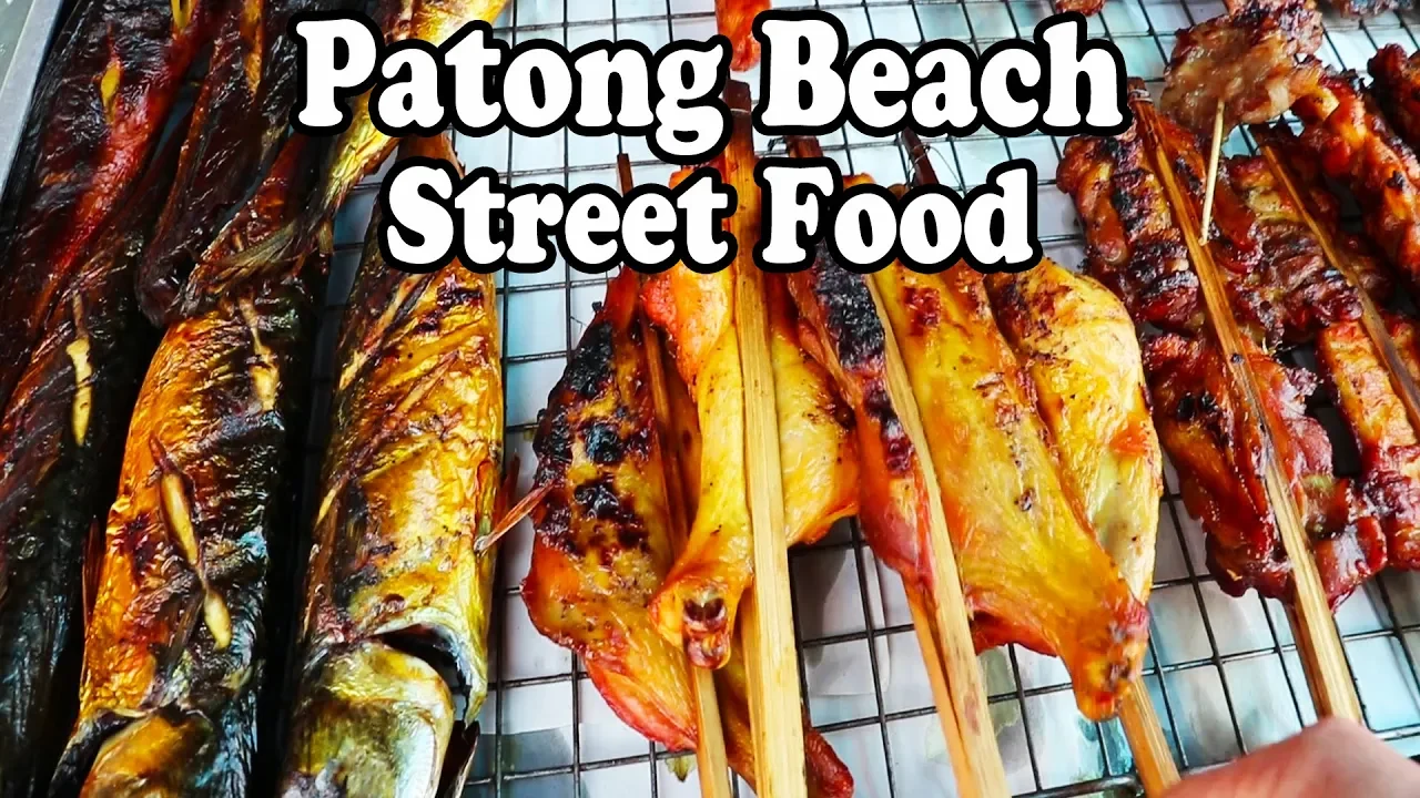 PATONG BEACH STREET FOOD. A Thai Street Food Beach Feast in Phuket Thailand