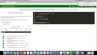 FreeCodeCamp Repeat a String
