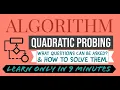 62 Quadratic Probing Open Addressing Collision Resolution Techniques Algorithm for GATE NET