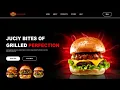 How to Create Burger Website Using HTML CSS Fast Code