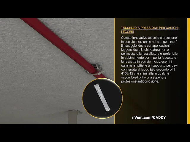 nVent CADDY tassello a pressione per carichi leggeri