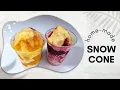SNOW CONE Recipe with syrups made from real fruit guyanese style