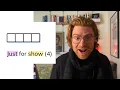 Cryptic Crossword Just for show 4