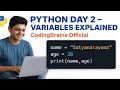 Python Day 2 Variables Explained with Examples CodingBrains
