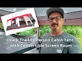 Walmart Ozark Trail 12-Person Cabin Tent Rain Camping Results