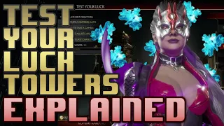 Test your luck towers explained in MK11 What they are How to unlock them what rewards they give