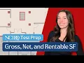 Square Footage EXPLAINED Gross vs Net Usable vs Rentable BOMA NCIDQ Test Prep