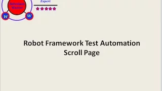 Robot Framework Scroll Page