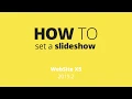 How to SET A SLIDESHOW in WebSite X5