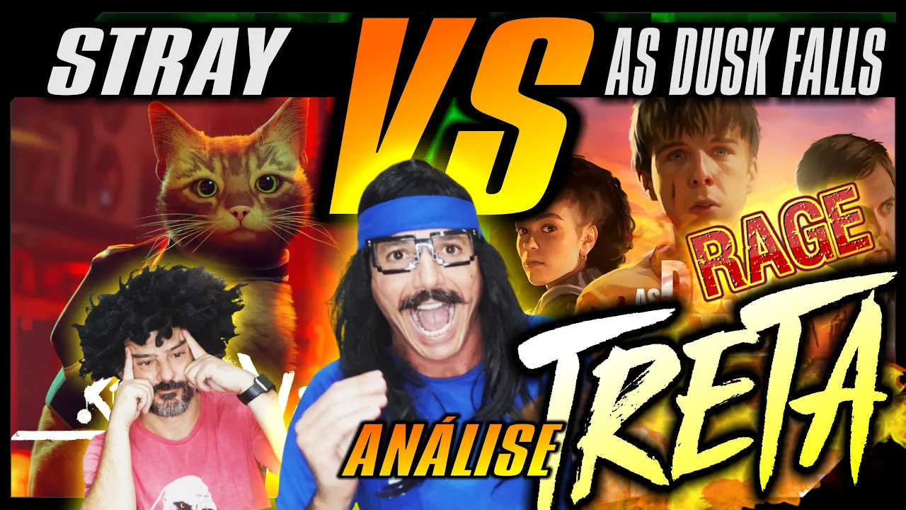 ANÁLISE TRETA Stray VS As Dusk Falls que nem CaiSHIT está Jogando - Review #STRAY