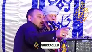 شاهد ماذا قال المجذوب لمولانا الشيخ ياسين التهامي دندنها