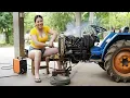 Lagu Girl Starts an Abandoned Diesel TractorWatch the Powerful Machine Come Back to Life!