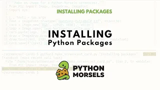 Installing Python packages