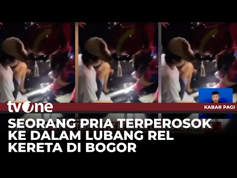 Seorang Pria Kakinya Terjebak di dalam Lubang Rel Kereta, Evakuasi Berlangsung Dramatis