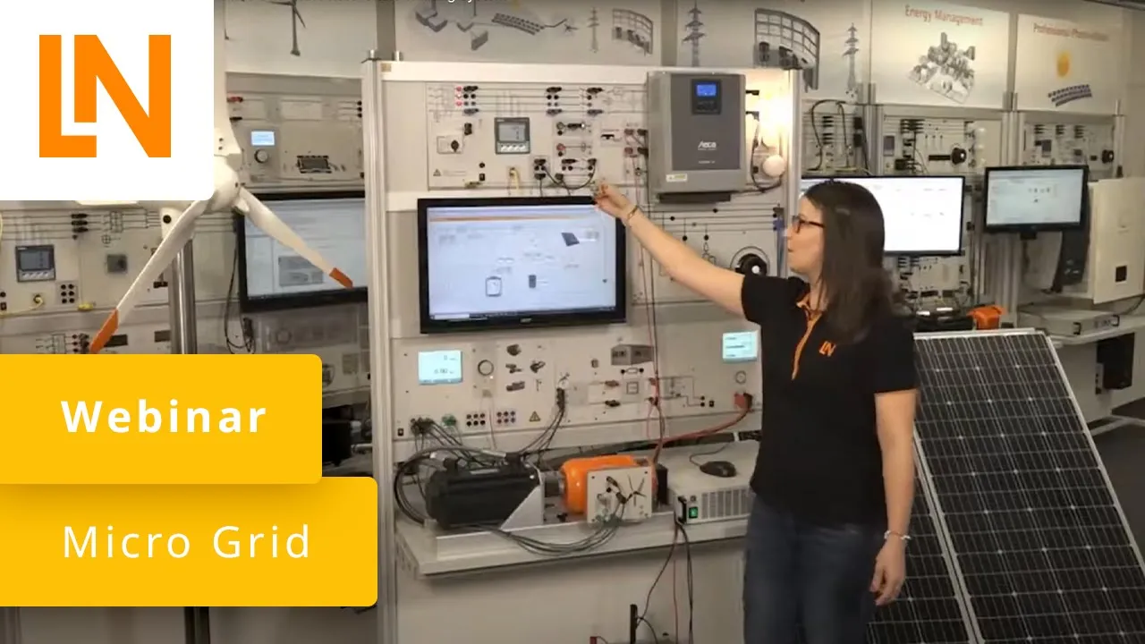 Our micro grid photovoltaic training system for power engineering | Webinar