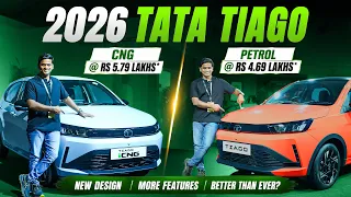 2026 tata tiago cng u0026 petrol walkaround review all changes features safety variants u0026 price