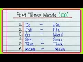 Past tense words 100 Examples of Past tense Past tense Past tense words 100