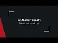 Master number formatting using Intl NumberFormat