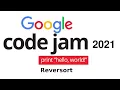Google Codejam Qualification Round 2021 Reversort