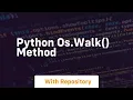 Python os walk method