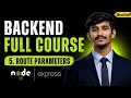 Route Parameters in Express js in Telugu URL Parameters Explained Backend Full Course